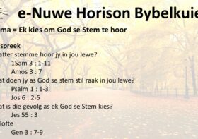 My Keuse – Ek kies om God se Stem te hoor
