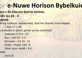 My Keuse – Ek kies om God te vertrou