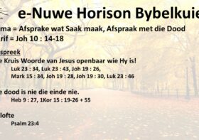 Afsprake wat Saak maak, Afspraak met die Dood