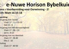 Voorbereiding voor Oorwinning – 2!