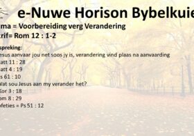 Voorbereiding verg Verandering