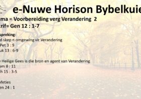 Voorbereiding verg Verandering 2