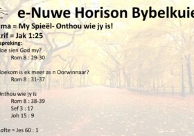 My Spieël- Onthou wie jy is!