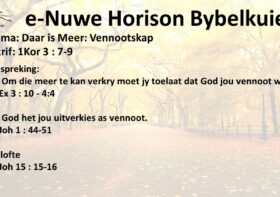 Daar is Meer: Vennootskap