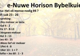 Het ek mense nodig in my lewe #4 ?