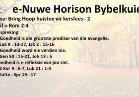 Bring Hoop huistoe vir kersfees – 2