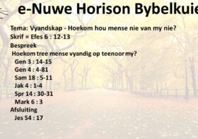 Vyandskap – Hoekom hou mense nie van my nie?