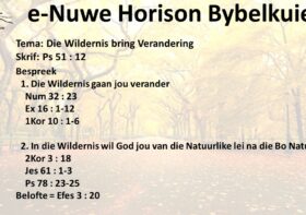 Die Wildernis bring Verandering