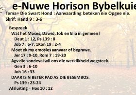 Die Swart Hond : Aanvaarding beteken nie Opgee nie