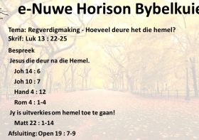 Regverdigmaking – Hoeveel deure het die hemel?