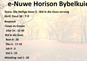 Die Heilige Gees 5 – Bid in die Gees Deel 2