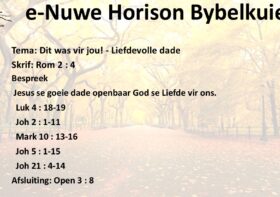 Dit was vir jou! – Liefdevolle dade
