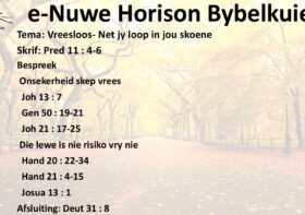 Vreesloos- Net jy loop in jou skoene