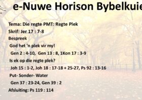 Die regte PMT: Regte Plek