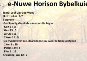 Leef Lig: God Weet