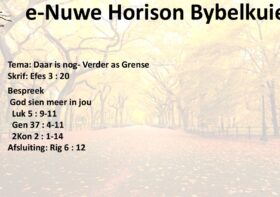 Daar is nog- Verder as Grense