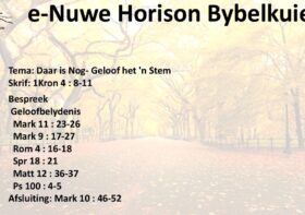 Daar is Nog- Geloof het ‘n Stem